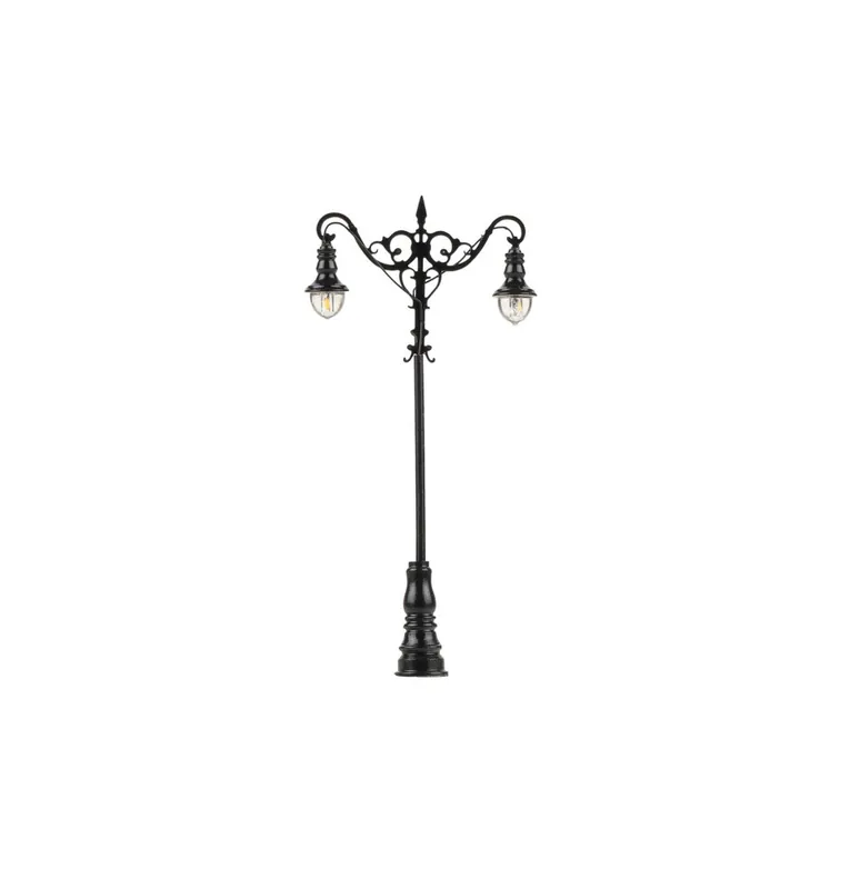 Pouliční lampa dvojitá závěsná – LED teplá bílá Odeslání Ihned
