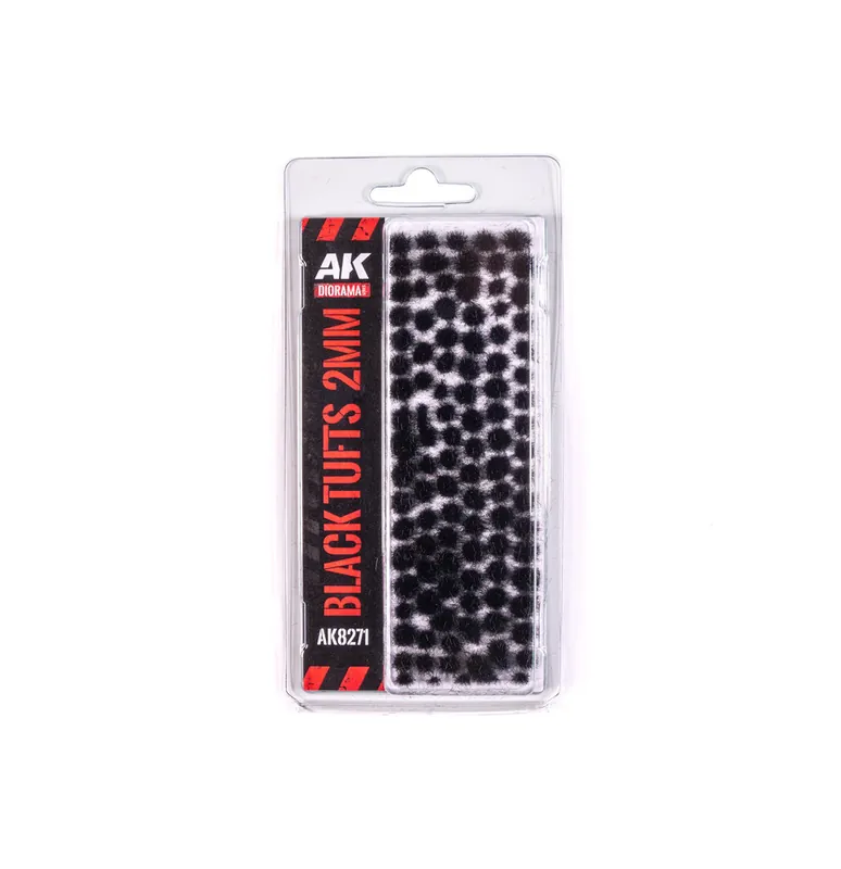 Black - fantasy tufts 2 mm Speciální Cena