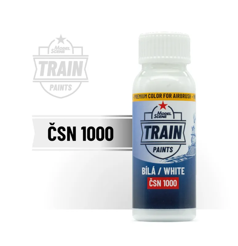 Super Cena MS Train Paints – Bílá / White ČSN 1000