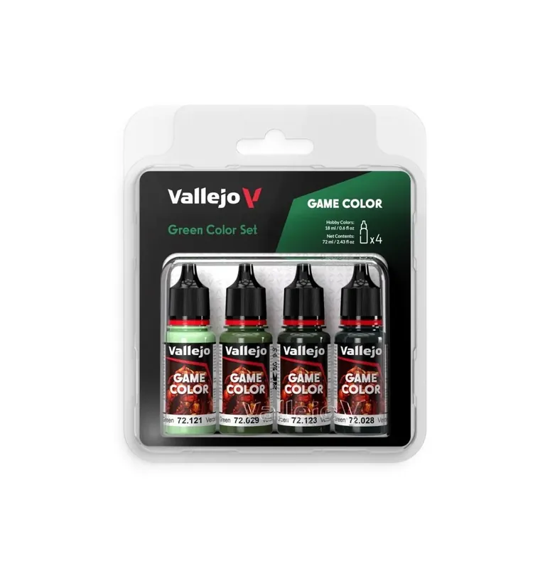 Omezená Nabídka Vallejo Game Color – Green Color Set