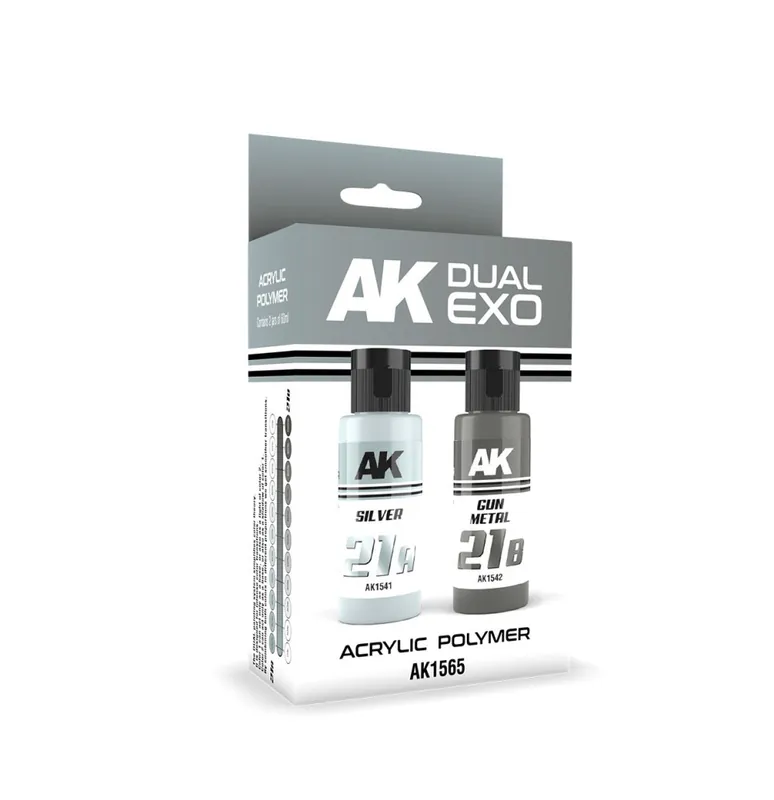 SILVER & GUN METAL DUAL EXO Set 21 Zlevněný