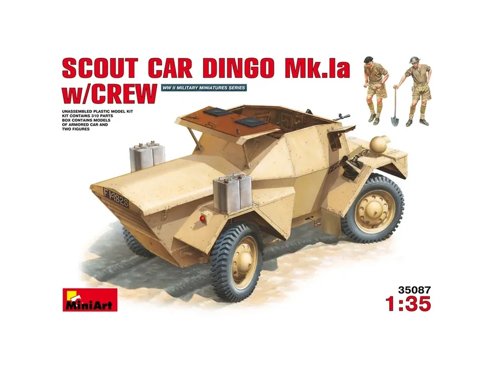Značkový Scout Car Dingo Mk.Ia with crew 1/35
