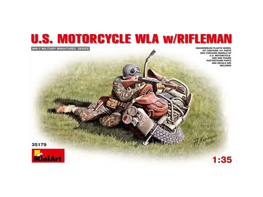 U.S.Motorcycle WLA with Rifleman 1/35 Cenově Výhodný