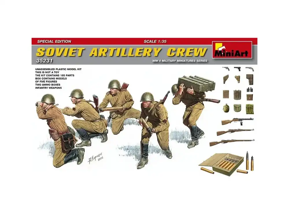 Pouze Dnes Soviet Artillery Crew Special Edition 1/35