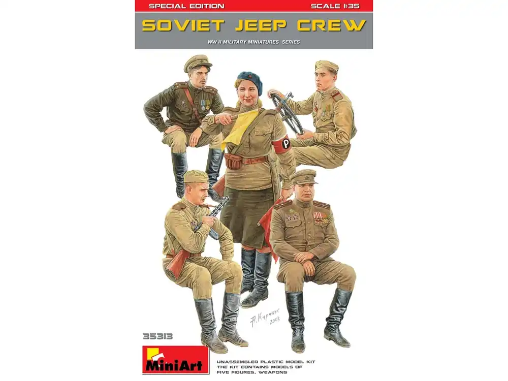 Novinka Soviet Jeep Crew, Special Edition 1/35
