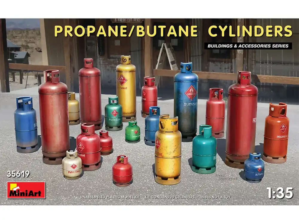 Propane/Butane Cylinders 1/35 Značkový