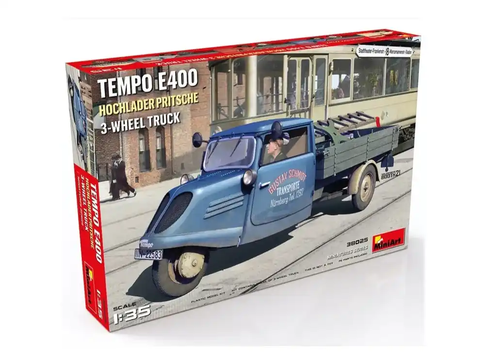 Tempo E400 Hochlader Pritsche 3-Wheel Truck 1/35 Dokud Zásoby Vydrží