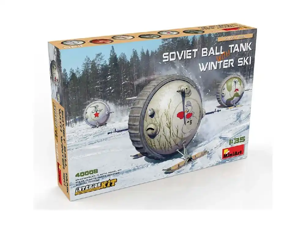 Soviet Ball Tank with Winter Ski Interior Kit 1/35 Pouze Dnes