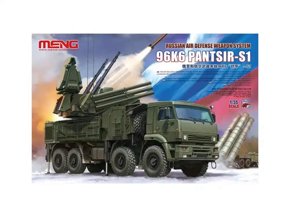 96K6 Pantsir-S1 Russian Air Defense Weapon System 1/35 Meng Vysoce Kvalitní
