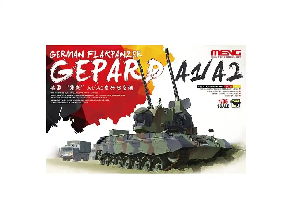 Aktuální Gepard A1/A2 German Flakpanzer 1/35