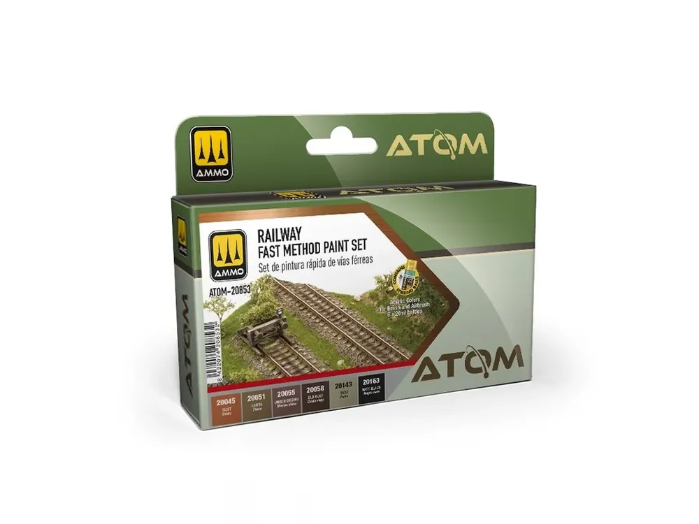 Sada akrylových barev ATOM - Railway Fast Method 6x20ml Speciální Cena