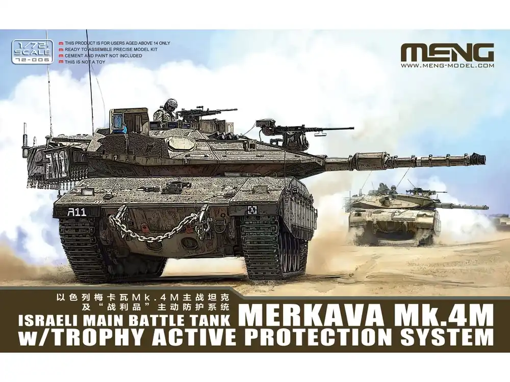 Poslední Šance Israeli Main Battle Tank Merkava Mk.4M with Trophy Active Protection System 1/72