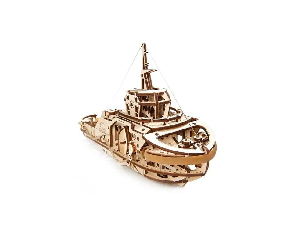 Rychlé Dodání Ugears Tugboat dřevěná stavebnice