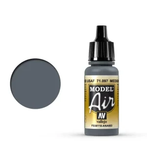 Barva Vallejo Model Air - Medium Gunship Grey 17ml Dokud Zásoby Vydrží