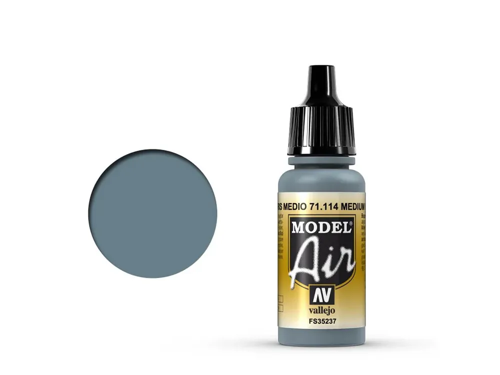 Barva Vallejo Model Air - Medium Grey 17ml Dokud Zásoby Vydrží