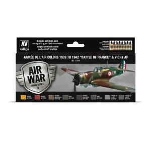 Sada akrylových barev Vallejo Model Air Color - WWII Armée De L´Air 1939 - 1942 "Battle of France" 8x17ml Jen Po Omezenou Doba