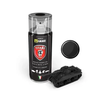 Základní barva ve spreji Titans Hobby - Black Matt Primer 400ml Akce