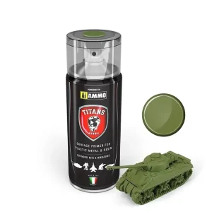 Základní barva ve spreji Titans Hobby - Military Green Matt Primer 400ml Top Prodej