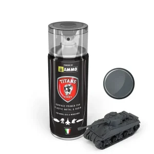 Nová Kolekce Základní barva ve spreji Titans Hobby - Panzergrau Matt Primer 400ml