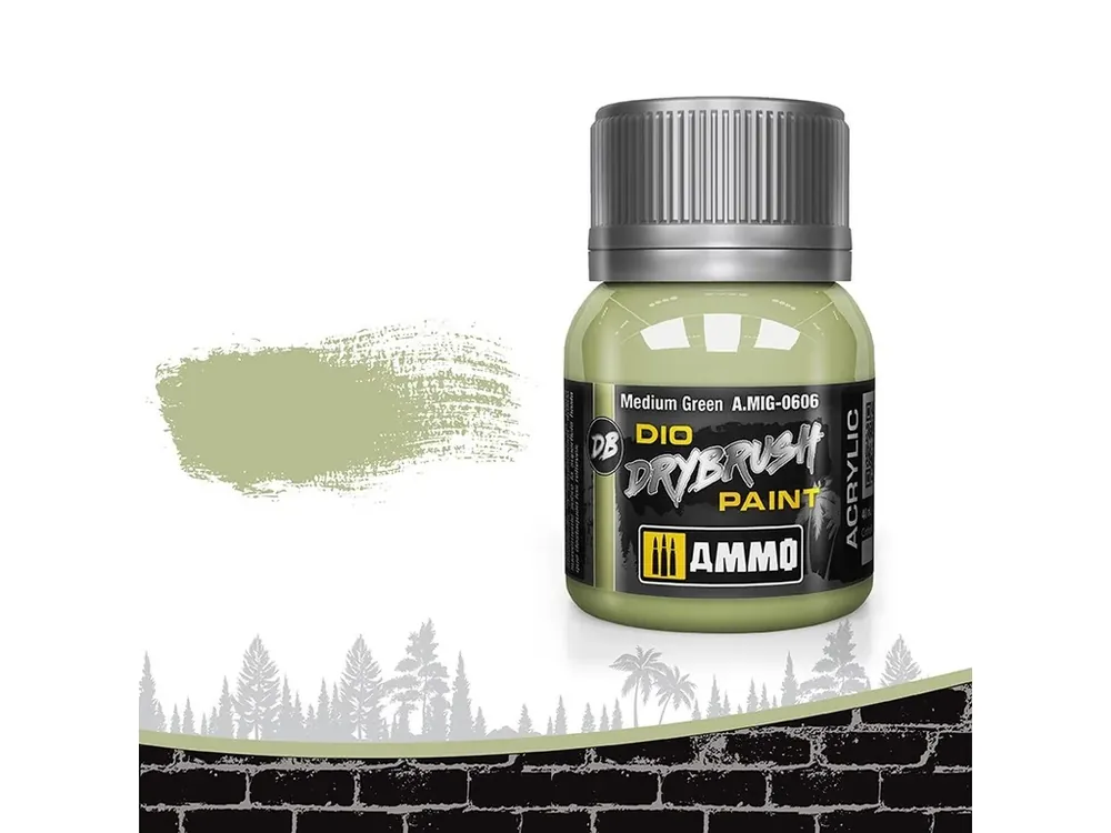 Cenový Hit Farba MIG Drybrush Medium Green 40ml