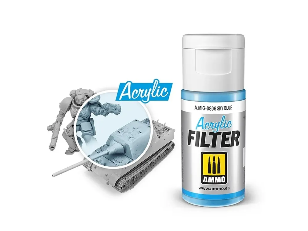 Nakupujte Hned Farba MIG Acrylic Filter Sky Blue 15ml
