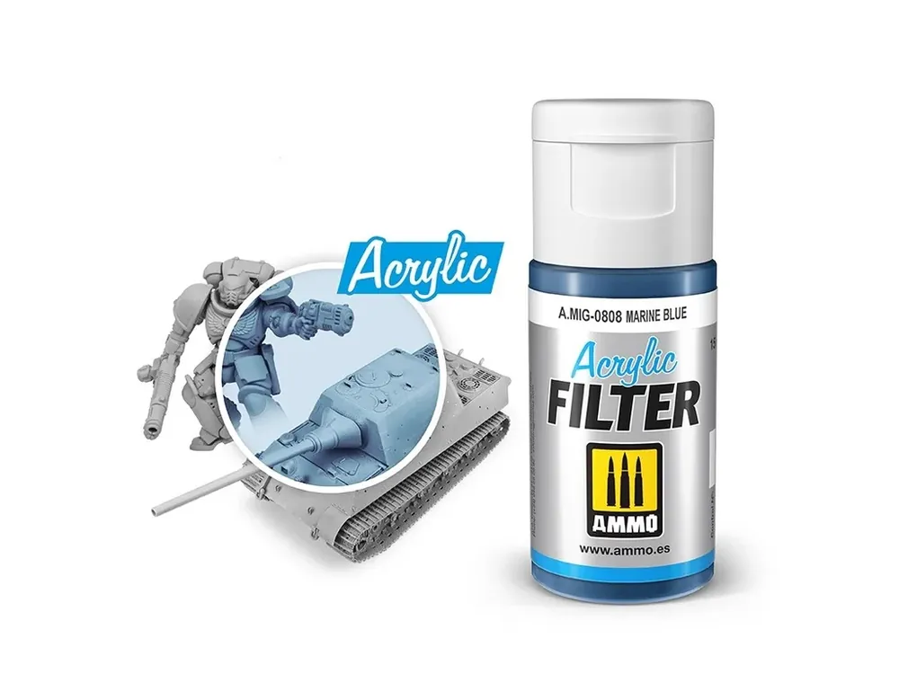 Farba MIG Acrylic Filter Marine Blue 15ml Levný