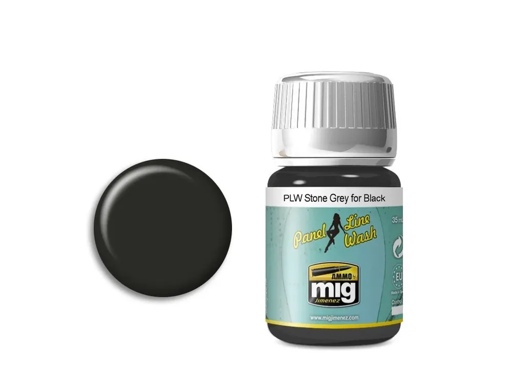 Oblíbený MIG Panel Line Wash - PLW Stone Grey for Black 35ml