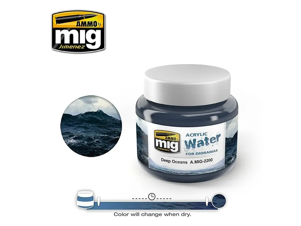 Akrylový gel pro vytvoření vody AMMO - Deep Oceans 250ml Odeslání Ihned