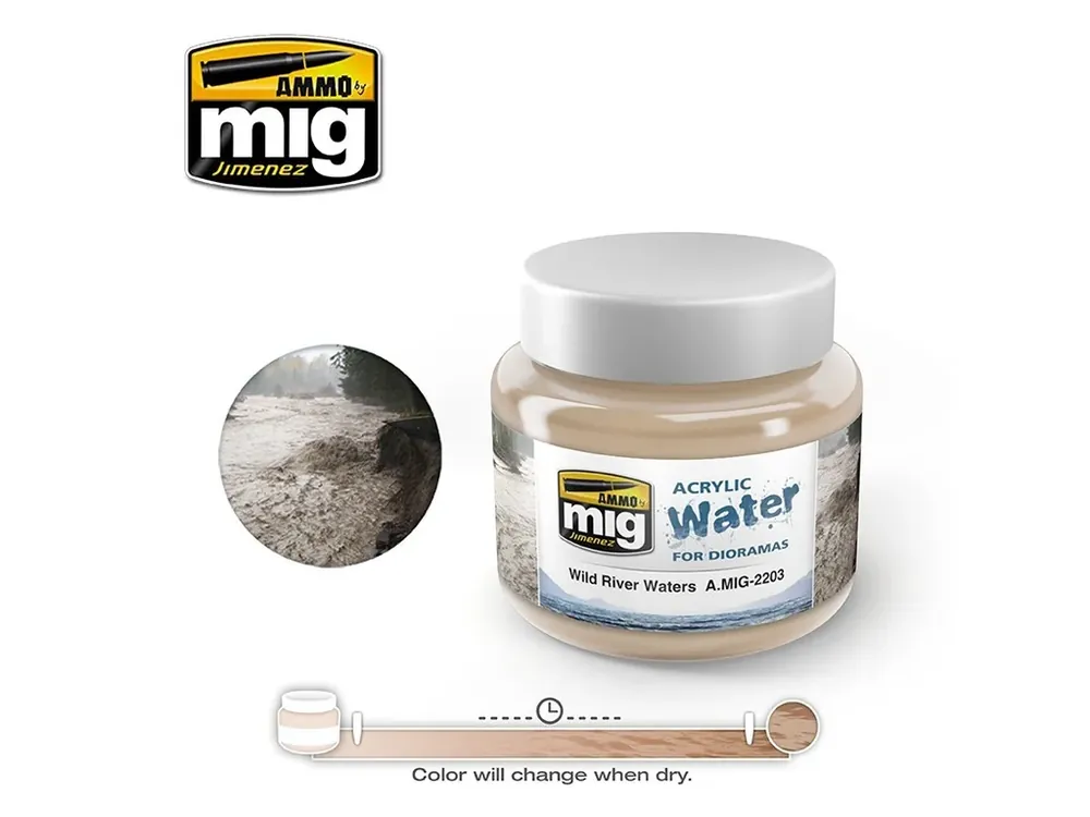 Akrylový gel pro vytvoření vody AMMO - Wild River Waters 250ml Vysoce Kvalitní