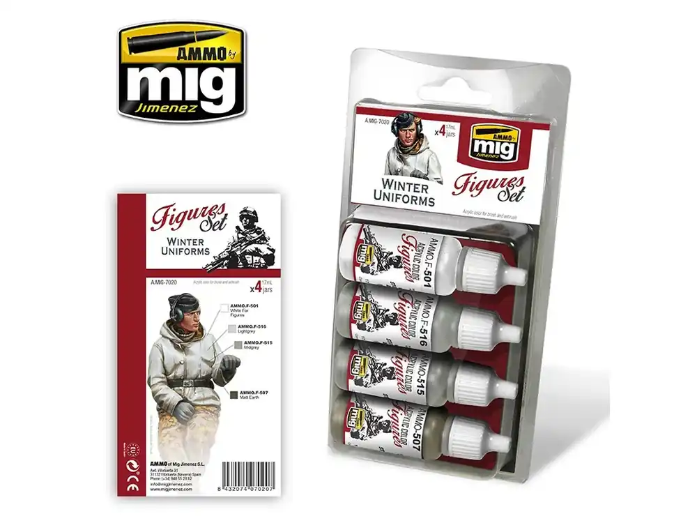 Sada akrylových barev Ammo Figures - Winter Uniforms Colors Finální Výprodej