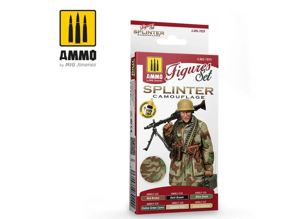 Sada akrylových barev Ammo Figures - Splinter Camouflage Must-Have