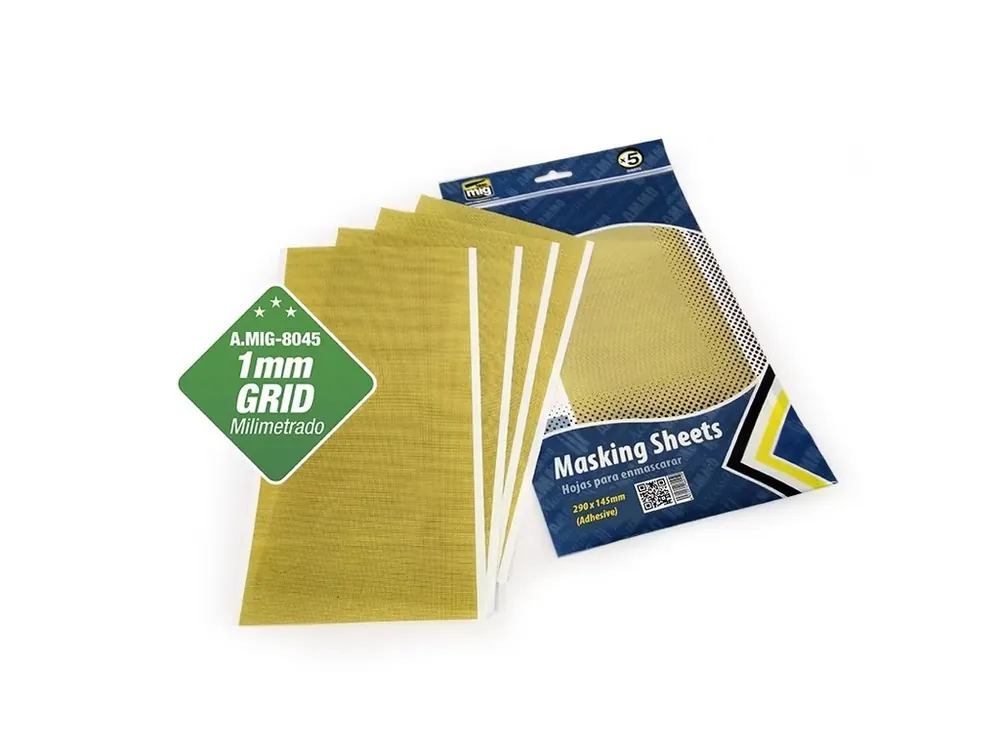 Maskovací arch s 1mm mřížkou Ammo (290x145mm) 5ks Pouze Dnes