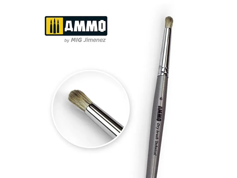Štetec AMMO 6 Drybrush Technical Brush Speciální Cena