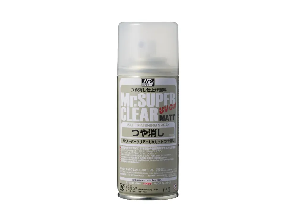 Mr Hobby - Gunze Mr. Super Clear UV Cut Flat Spray (170 ml) Rychlé Dodání