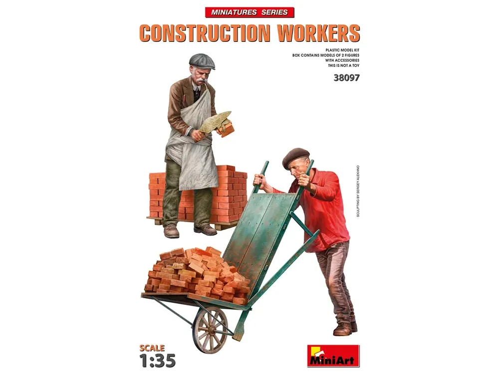 Construction Workers with Accessories 1/35 Sezónní Sleva