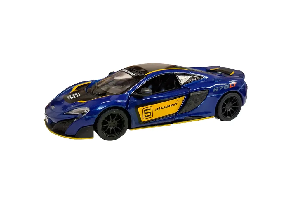 McLaren 675LT Car Pullback Metal Blue 1/36 Originální