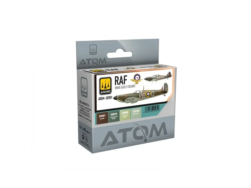 Sada akrylových barev ATOM - RAF WWII Early Colors Set 4x20ml Výhodná Nabídka