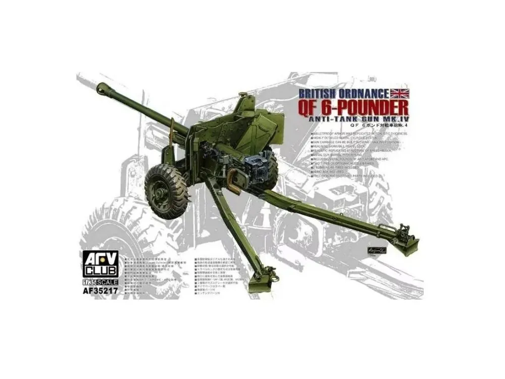 Pouze Dnes British Mk.4 6-Pounder Anti-tank Gun 1/35