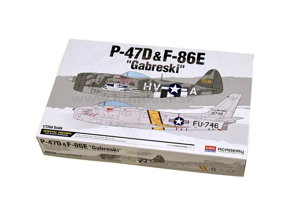 P-47 D & F-86 E "Gabreski" Limited Edition 1/72 Pouze Dnes