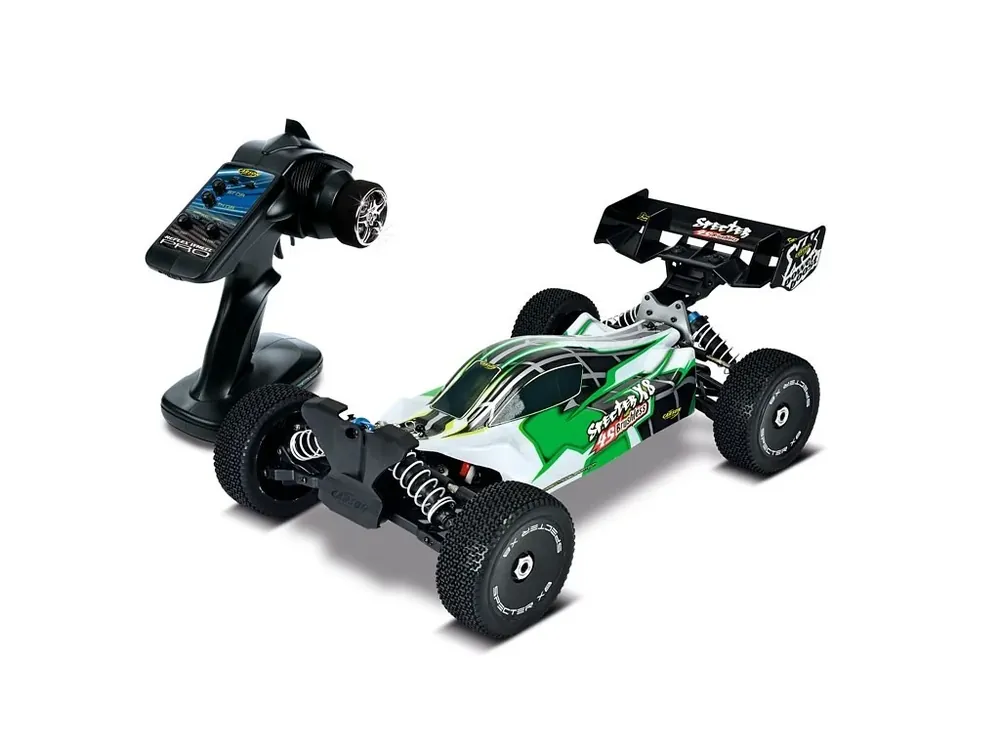 Víkendová Akce Carson RC Specter X8EB buggy BL 4S WP zelený 1/8 RTR