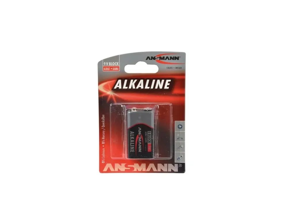 Batéria alkalická Carson/Ansmann 9V Ověřený