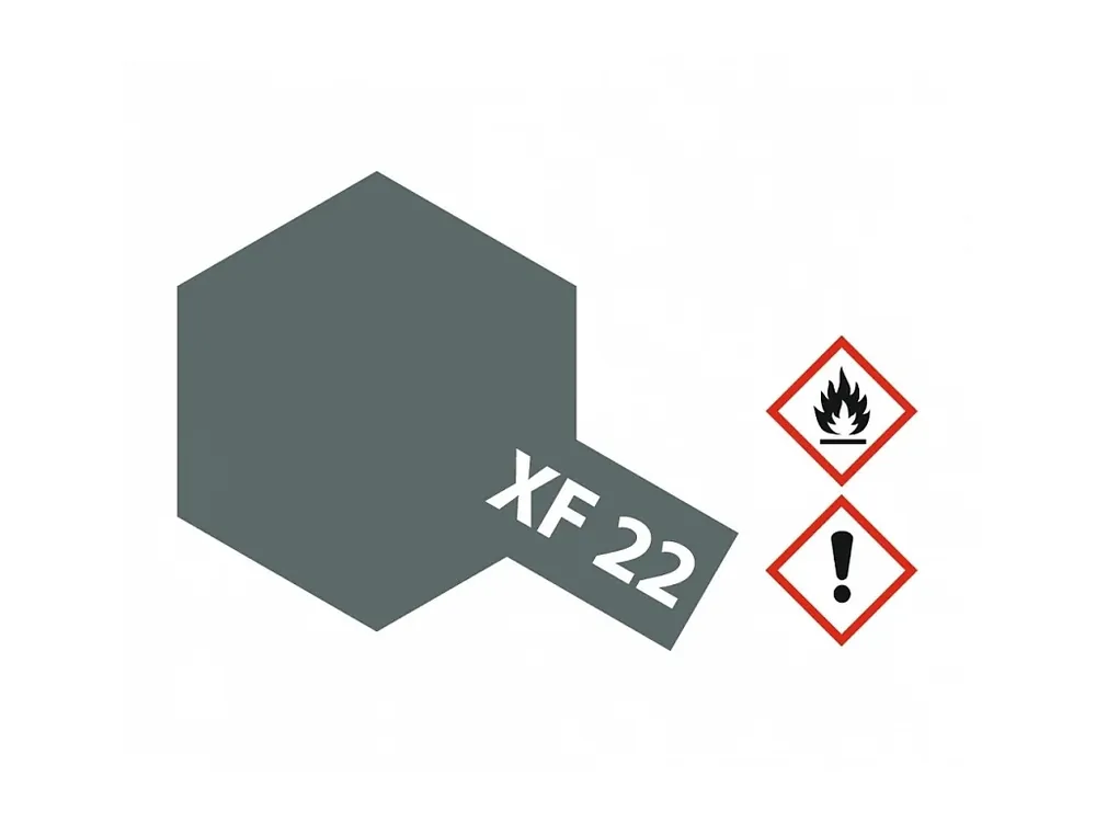 Barva Tamiya Acrylic MINI XF-22 - RLM Flat Grey 10ml Zlevněný