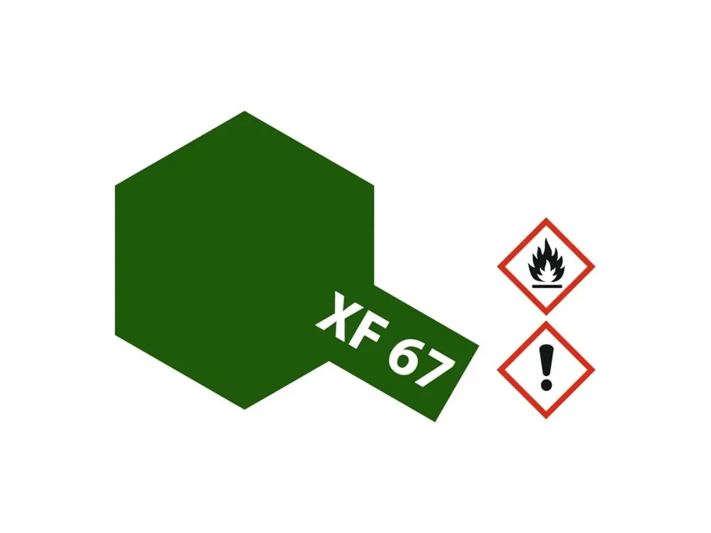 Barva Tamiya Acrylic MINI XF-67 - Flat NATO Green 10ml Hit Sezóny