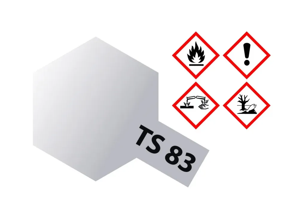 Ověřený Barva ve spreji Tamiya - TS-83 Metallic Silver Gloss 100ml