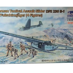 Objednat Nyní German Tactical Assault Glider DFS 230 B-1 with Fallschirmjäger (4 Figures) 1/35
