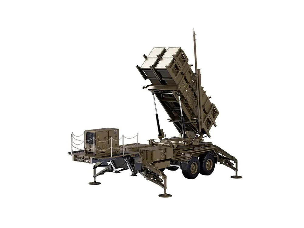 Zlevněný AMEWI RC U.S. M747 Semi-Trailer Patriot rocket launcher Green 1/12 KIT