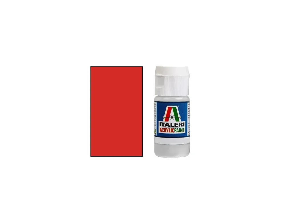 Barva Italeri Acrylic - Flat Red 20ml Autentický