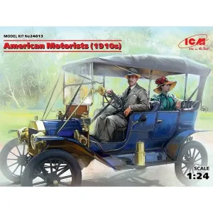 American Motorists 1910s (1 male, 1 female figures) 1/24 ICM Sleva