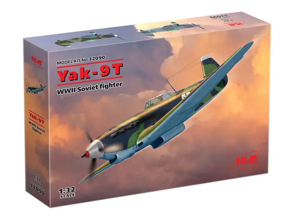 Aktuální Yak-9T Soviet fighter 1/32
