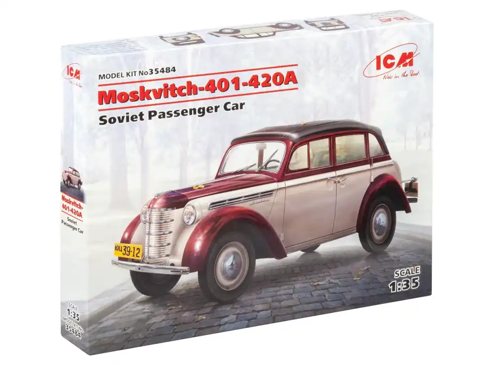 Sezónní Sleva Moskvitch 401-420A,Soviet Passenger Car 1/35
